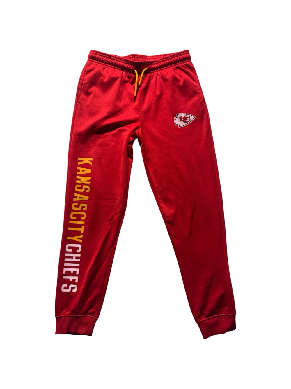 Kansas City Chiefs NFL Team Apparel Red Jogger Sweatpants Youth XL 18-20